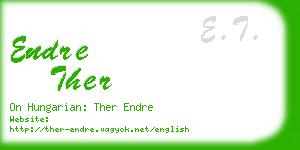 endre ther business card